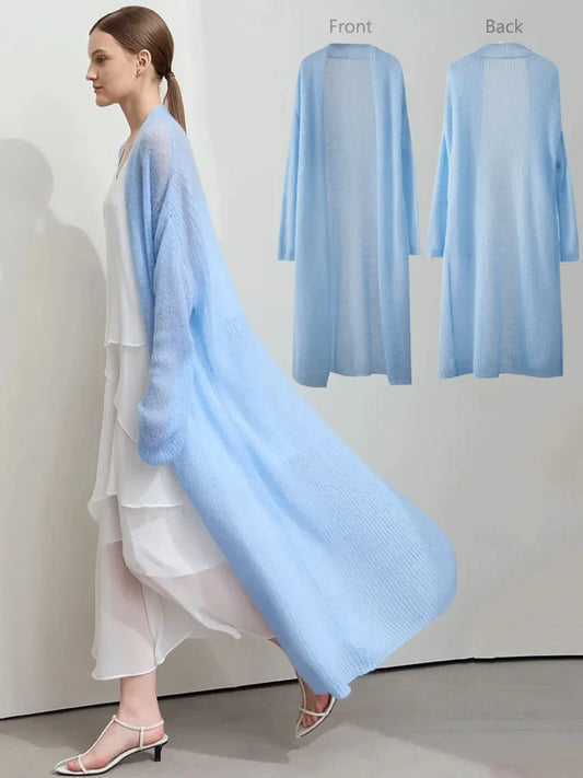 Minimalist Long Knit Cardigan – Soft & Effortless Layers