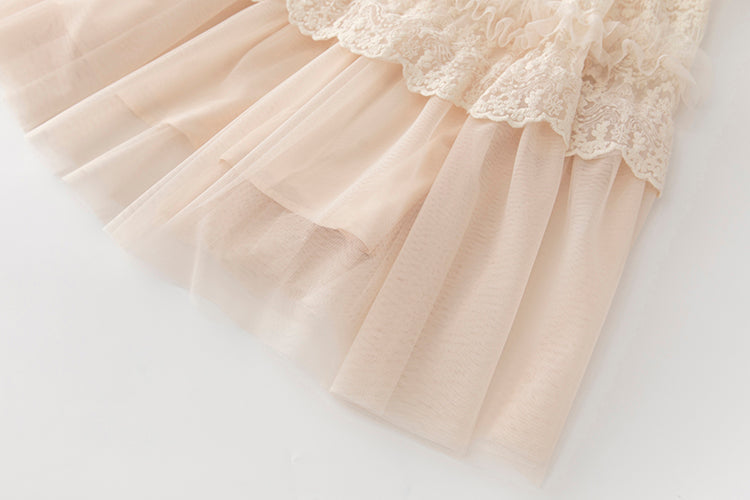 Penelope Lace Ruffle Maxi Dress