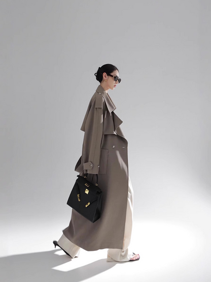 Studded Belted Trench Coat