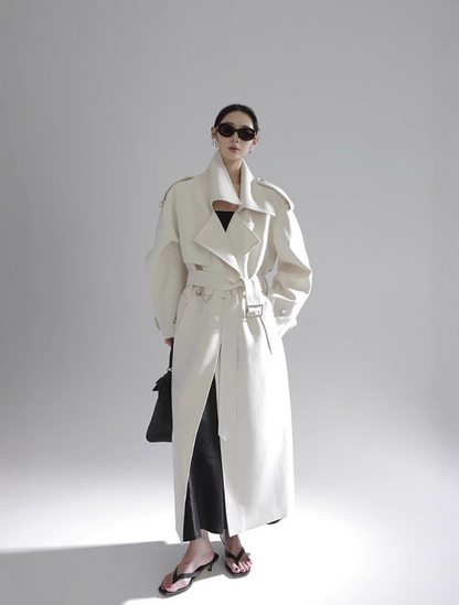 Studded Belted Trench Coat
