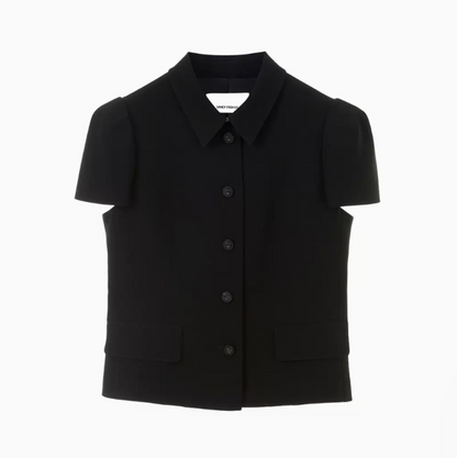 Modern Elegance Buttoned Cropped Jacket – Timeless French Style