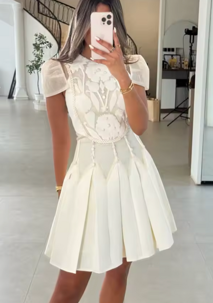 Elowen Embroidered A-Line Dress