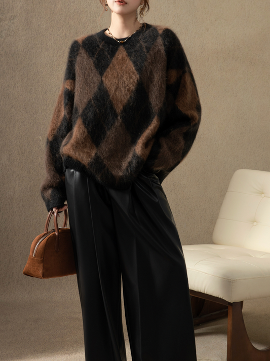 100% Pure Cashmere Thick Oversized Sweater – Premium Heavy Knit