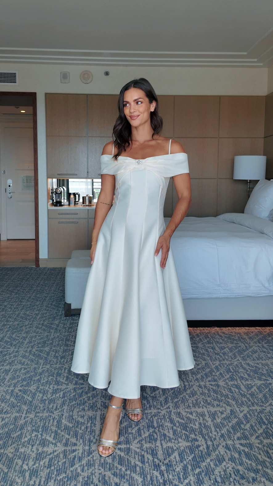 Seralya Bow Strap Maxi Dress