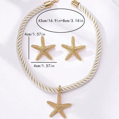 Nerissa Starfish Jewelry Set (Necklace & Earrings)