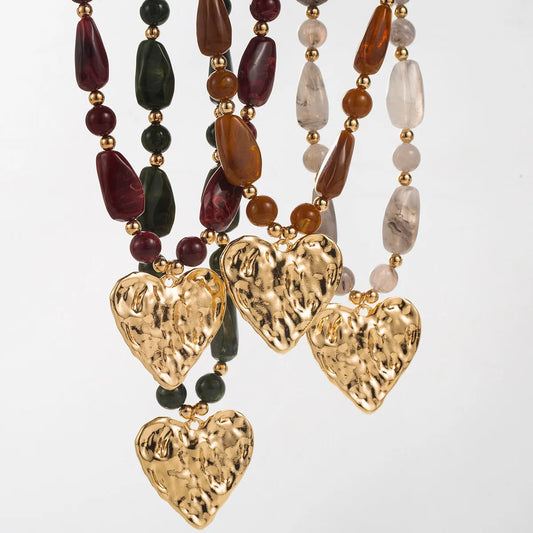 Elaris Layered Resin Necklace