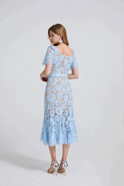 Elegant Lace Mermaid Evening Dress