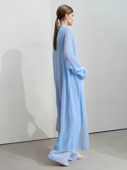 Minimalist Long Knit Cardigan – Soft & Effortless Layers