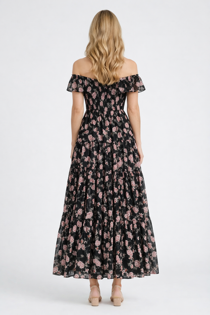 Flora Ruffle Sleeve French Dress