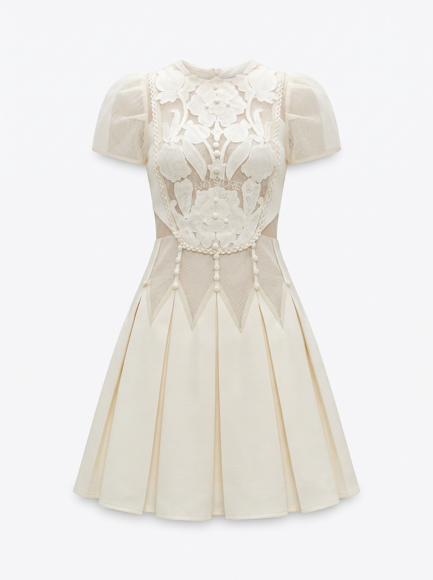 Elowen Embroidered A-Line Dress