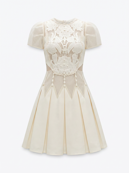Elowen Embroidered A-Line Dress