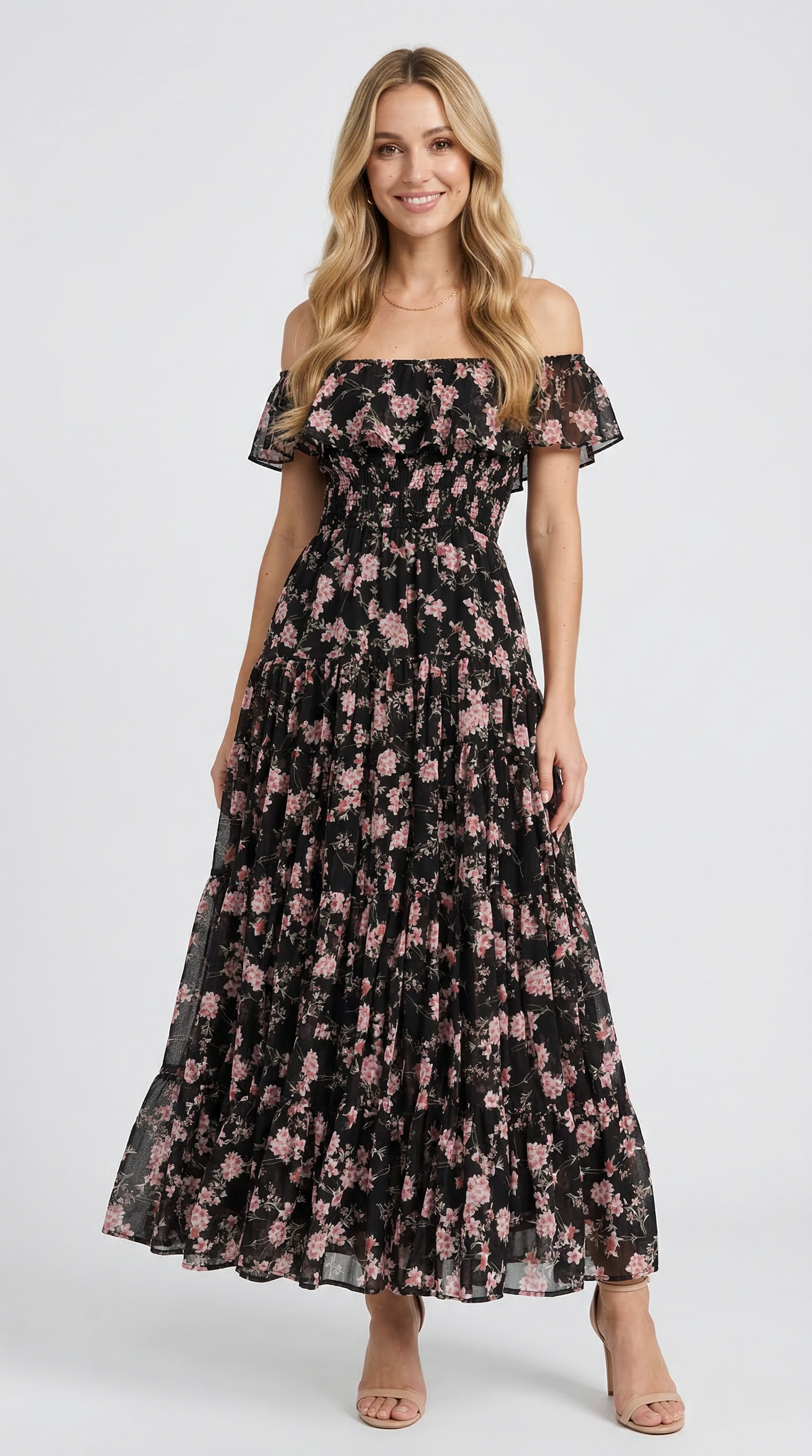 Flora Ruffle Sleeve French Dress