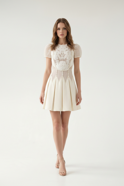 Elowen Embroidered A-Line Dress