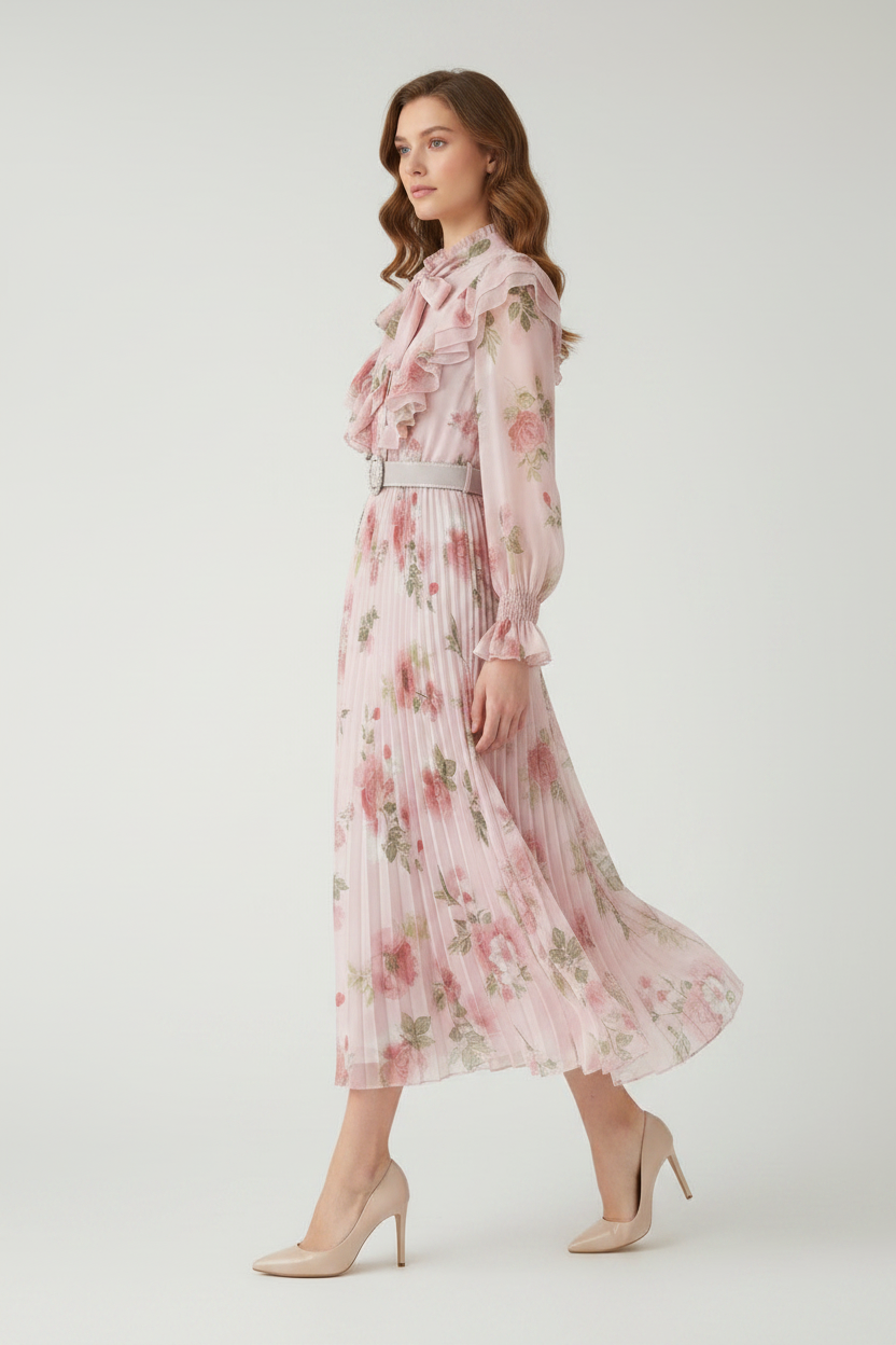 Aurélia Pleated Maxi Dress