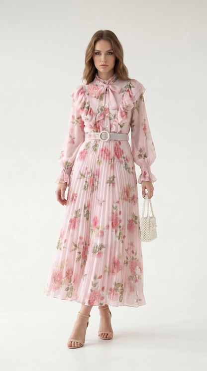 Aurélia Pleated Maxi Dress