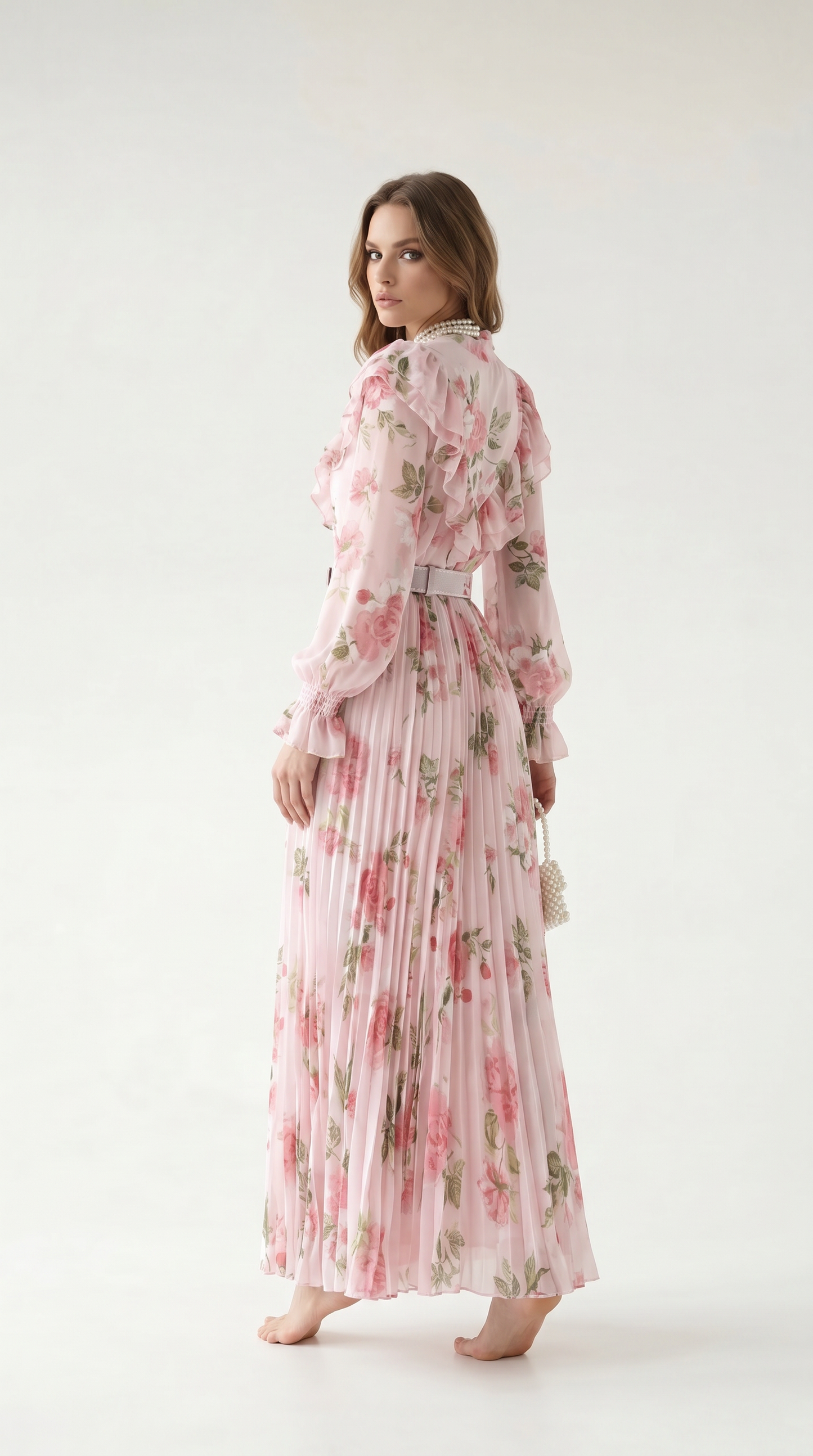 Aurélia Pleated Maxi Dress