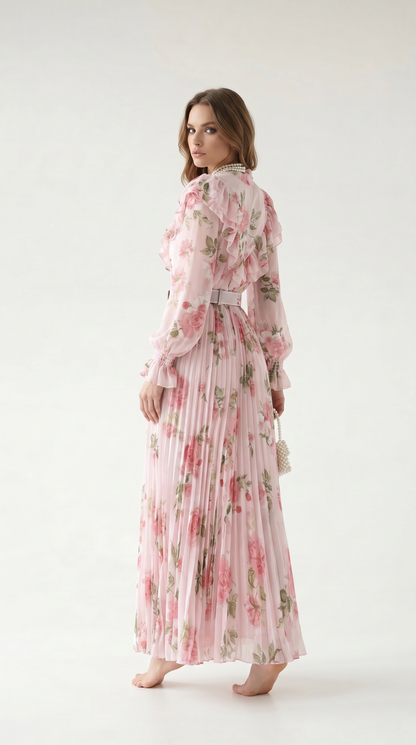 Aurélia Pleated Maxi Dress