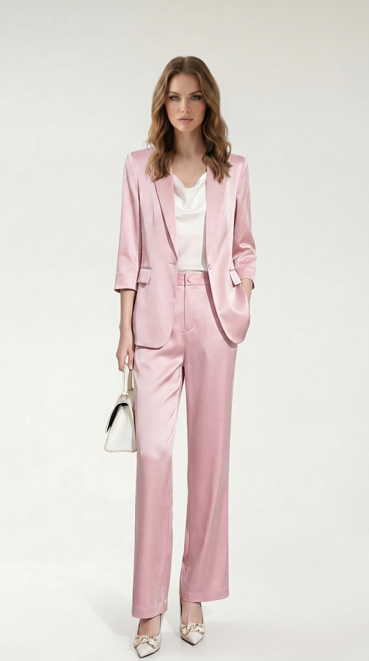 Rosalie Pink Power Suit Set
