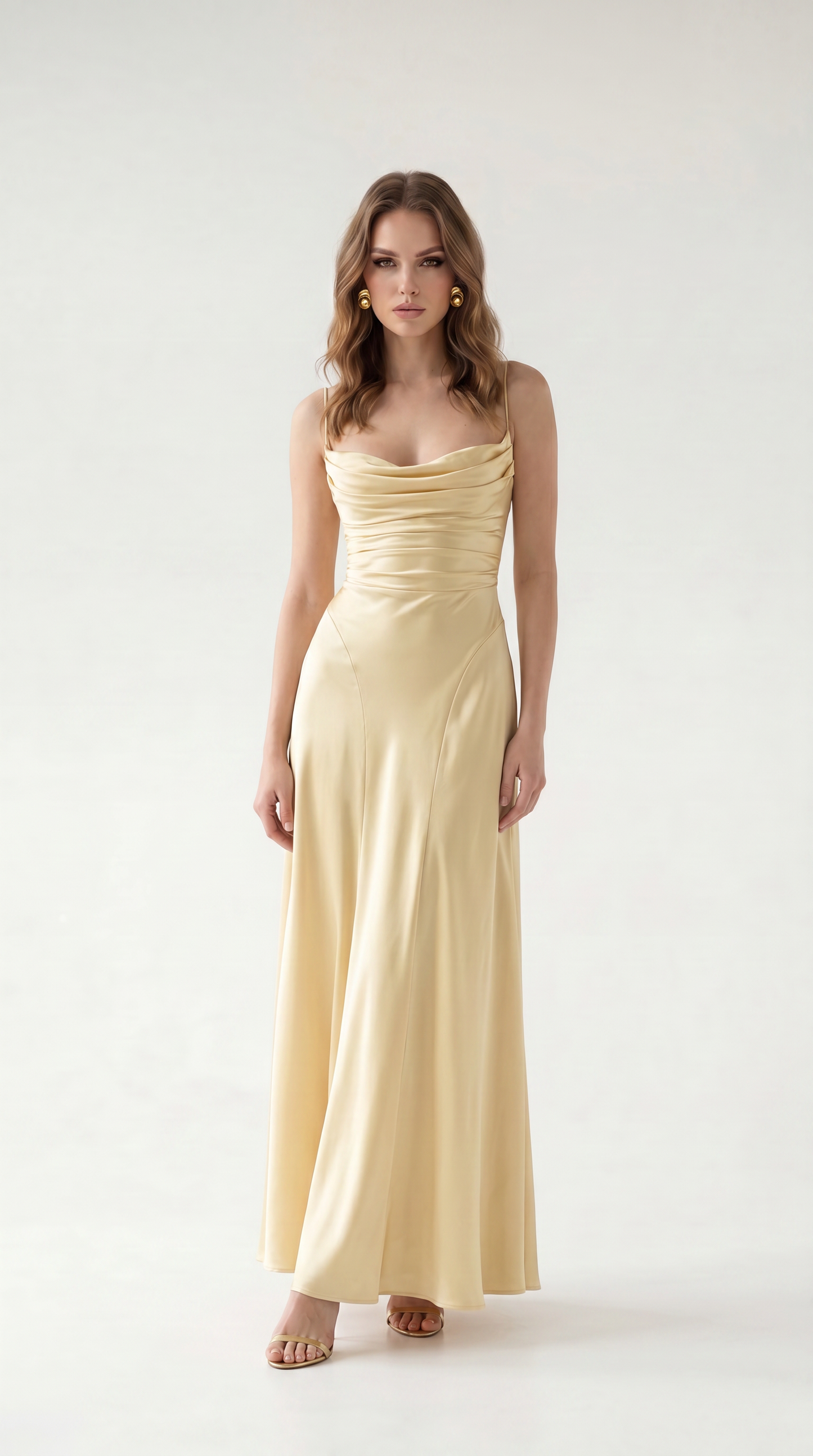 Elowen Lace-Up Open Back Maxi Dress