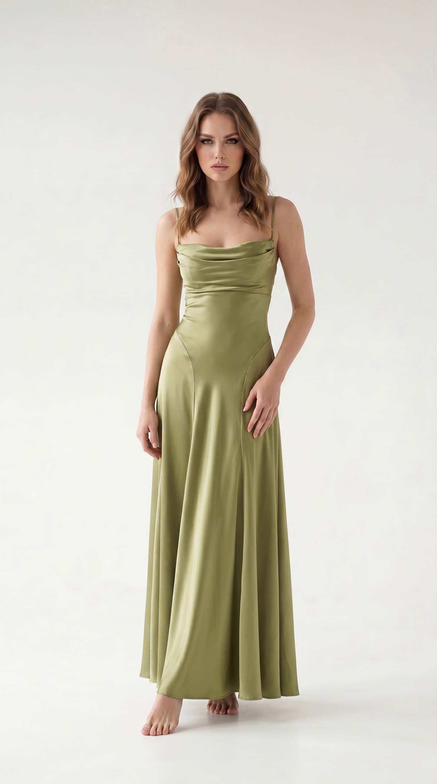 Elowen Lace-Up Open Back Maxi Dress