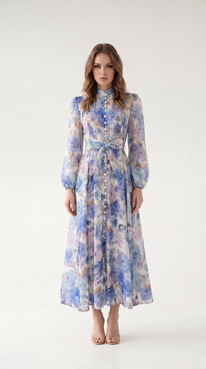 Rosalie Vintage Floral Maxi Dress