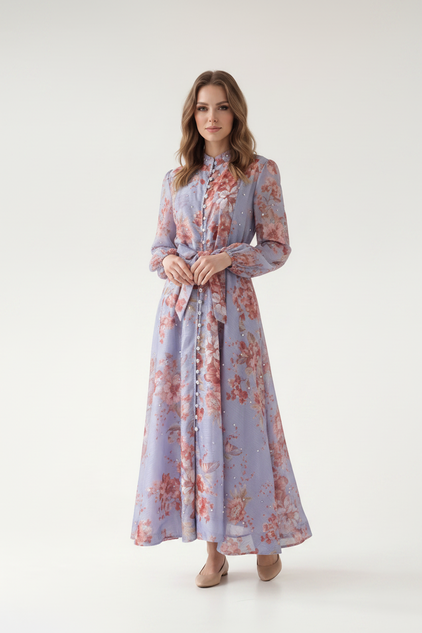 Rosalie Vintage Floral Maxi Dress