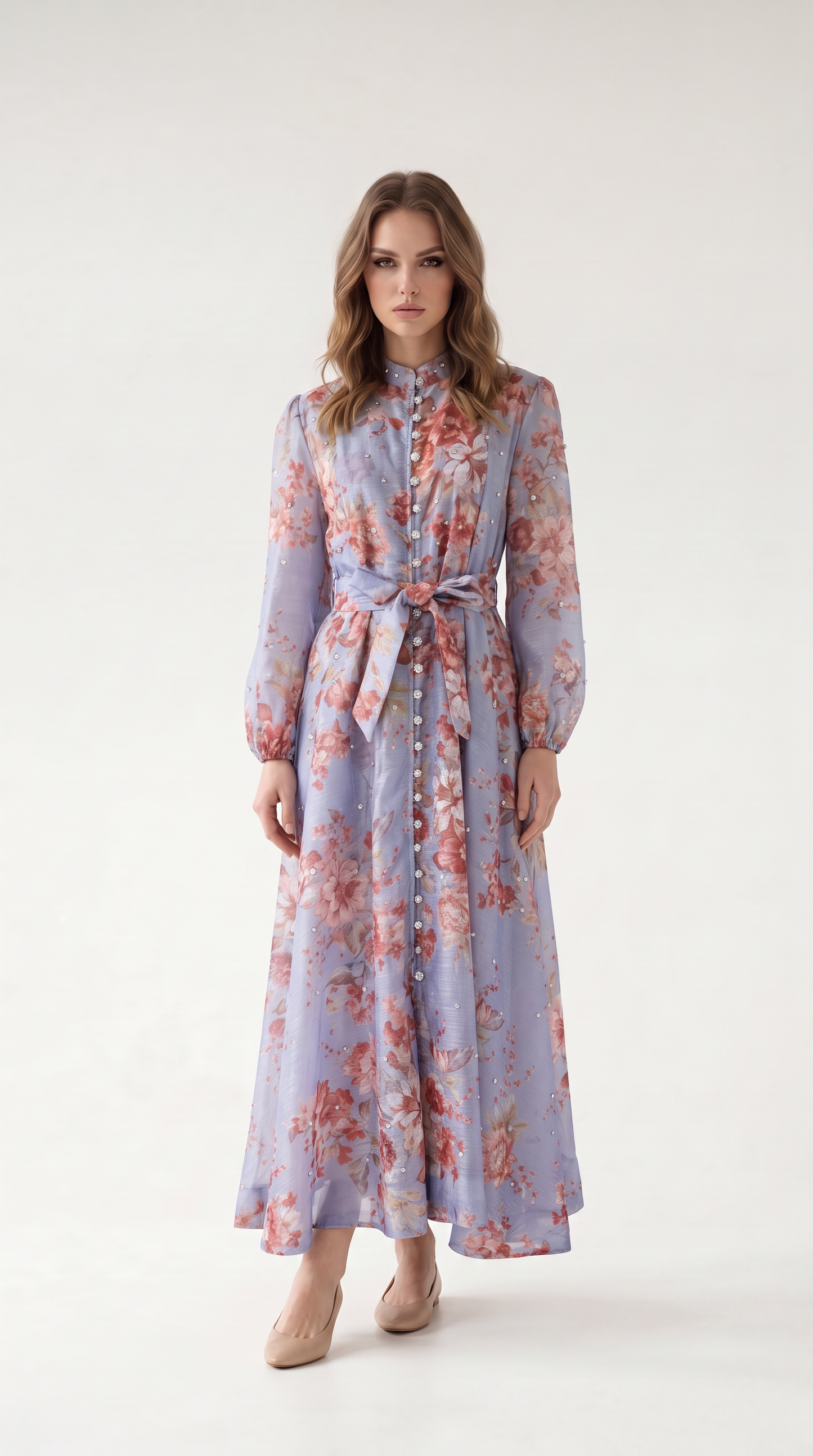 Rosalie Vintage Floral Maxi Dress