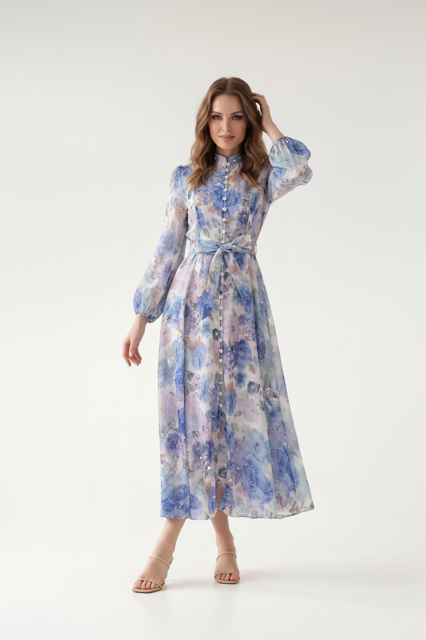 Rosalie Vintage Floral Maxi Dress