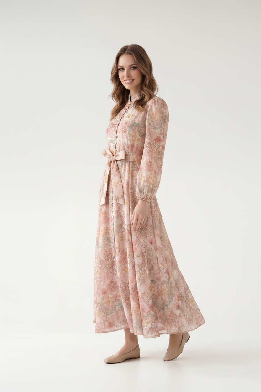 Rosalie Vintage Floral Maxi Dress