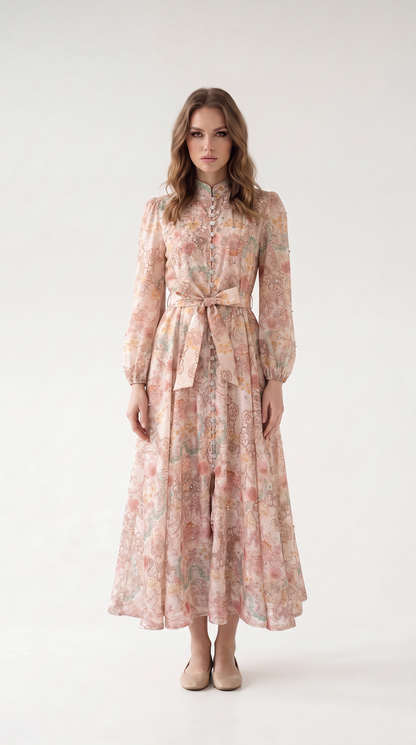 Rosalie Vintage Floral Maxi Dress