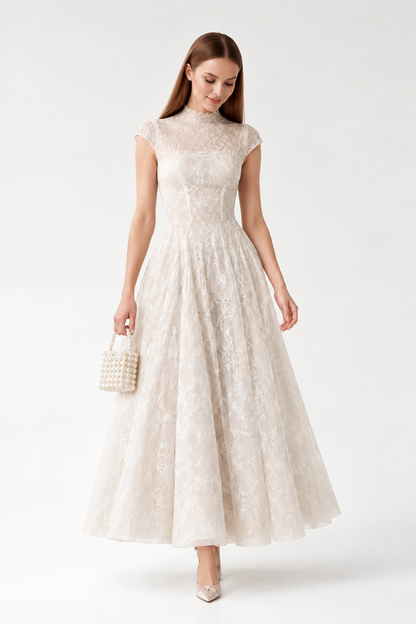 Roselle Lace Sequin Maxi Dress