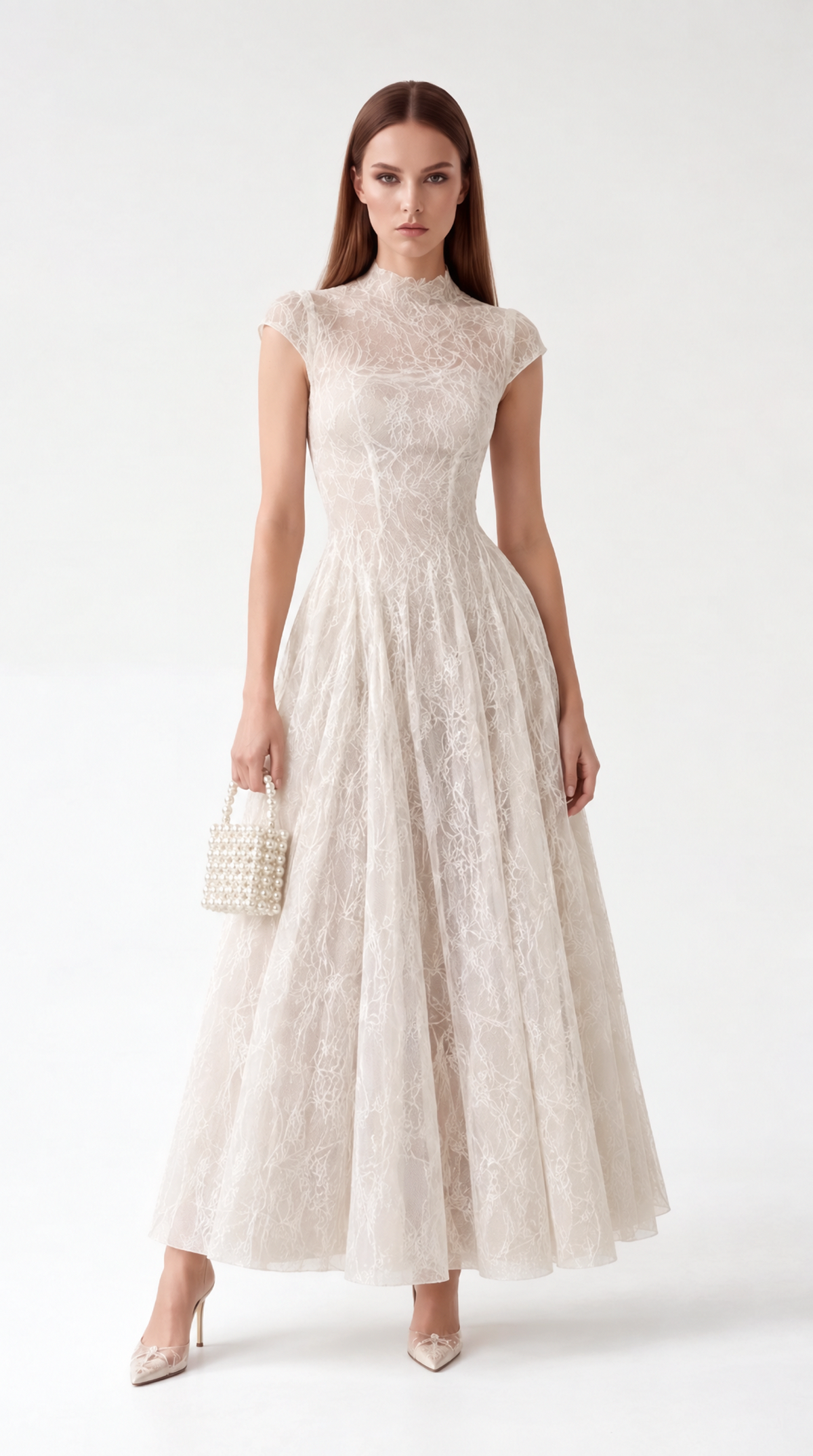 Roselle Lace Sequin Maxi Dress