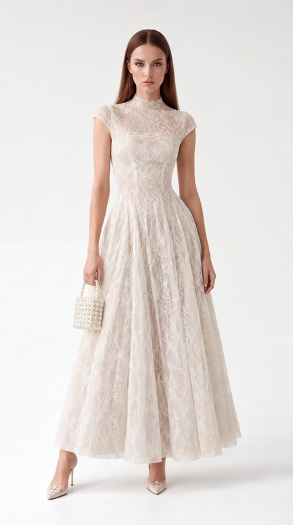 Roselle Lace Sequin Maxi Dress