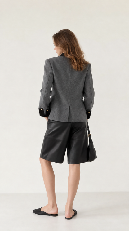 Camille Double-Breasted Longline Blazer